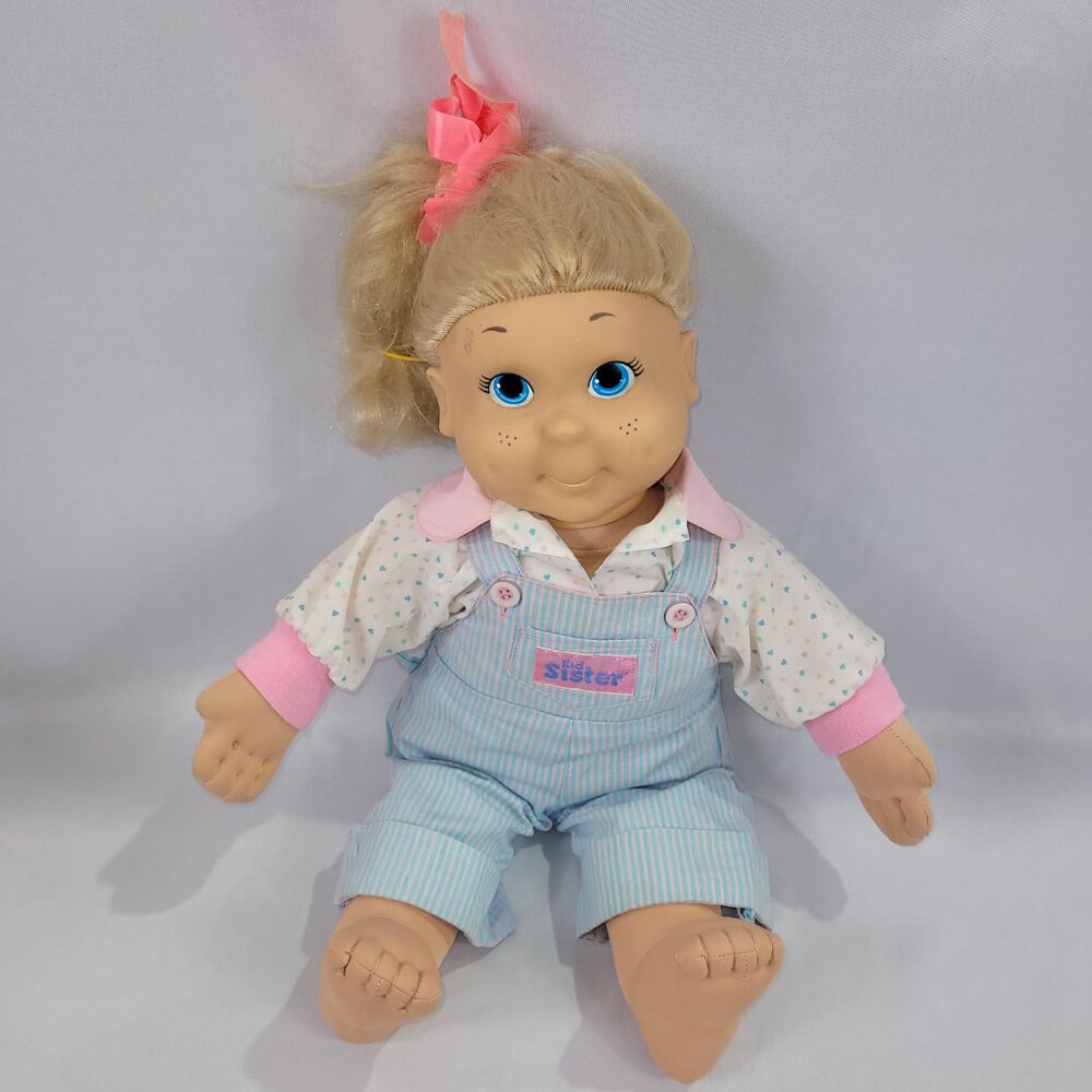 Kid Sister 22" Vintage Plush Blonde Doll by Hasbro Playskool